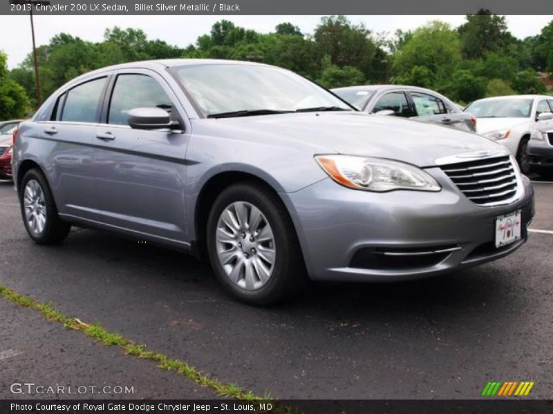 Billet Silver Metallic / Black 2013 Chrysler 200 LX Sedan