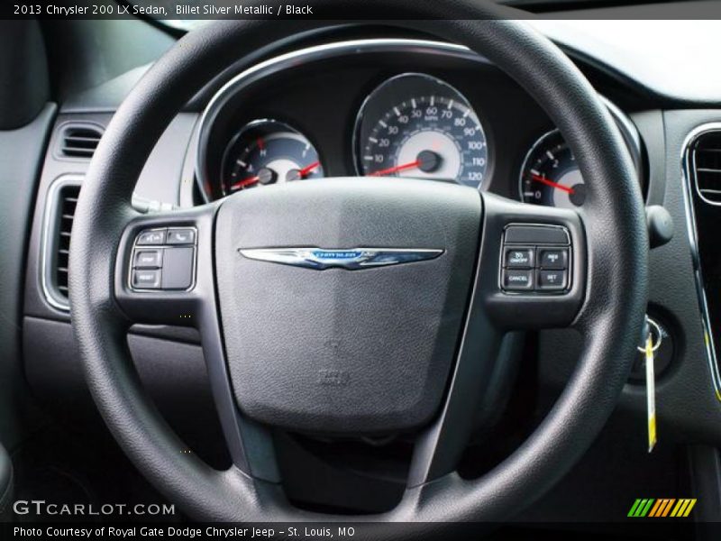Billet Silver Metallic / Black 2013 Chrysler 200 LX Sedan