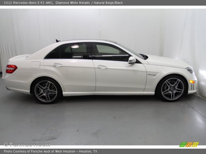 Diamond White Metallic / Natural Beige/Black 2012 Mercedes-Benz E 63 AMG