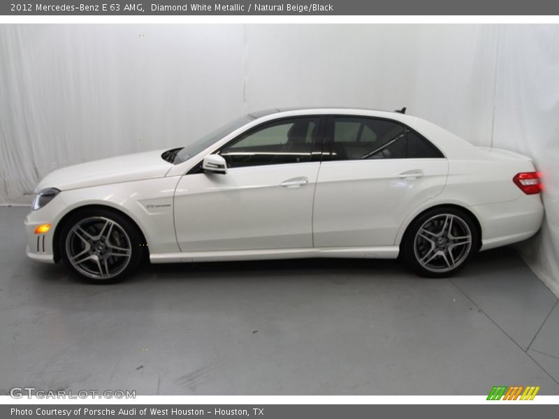 Diamond White Metallic / Natural Beige/Black 2012 Mercedes-Benz E 63 AMG