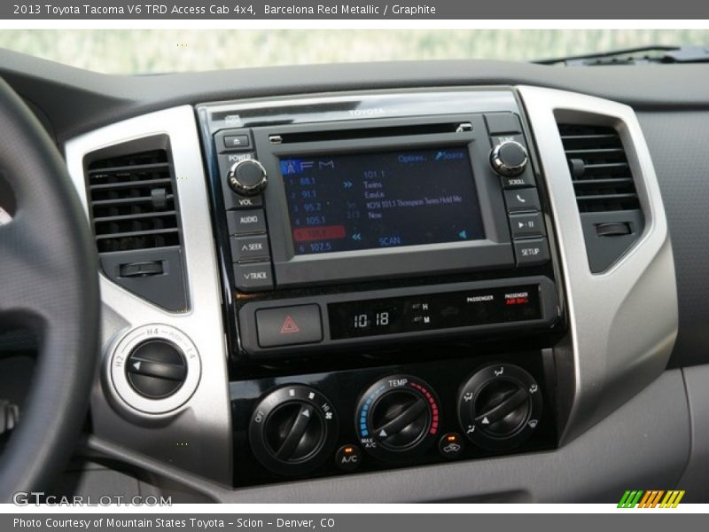Controls of 2013 Tacoma V6 TRD Access Cab 4x4