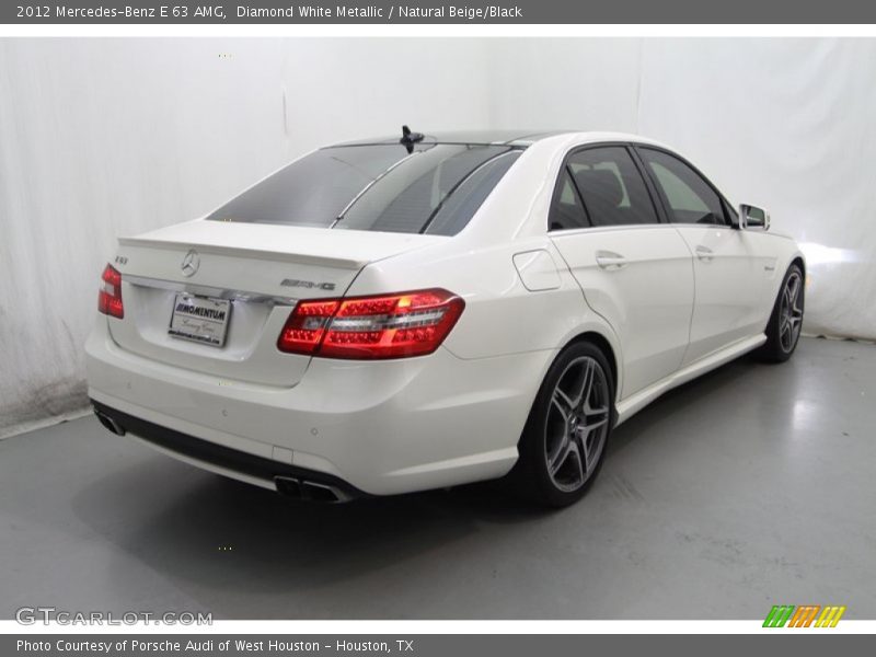 Diamond White Metallic / Natural Beige/Black 2012 Mercedes-Benz E 63 AMG