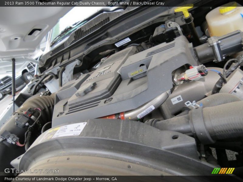 Bright White / Black/Diesel Gray 2013 Ram 3500 Tradesman Regular Cab Dually Chassis