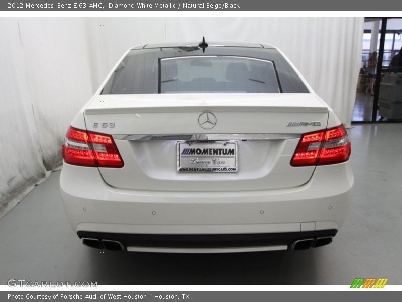 Diamond White Metallic / Natural Beige/Black 2012 Mercedes-Benz E 63 AMG