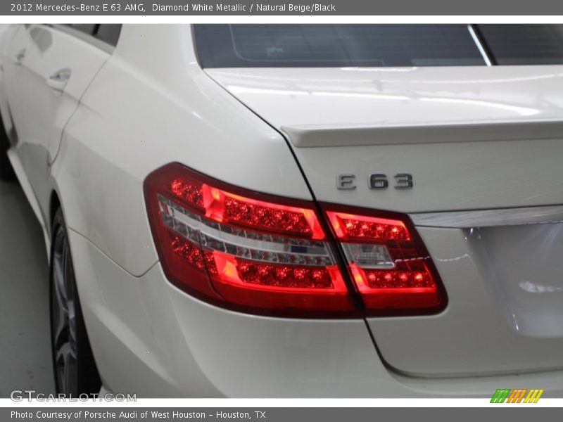 Diamond White Metallic / Natural Beige/Black 2012 Mercedes-Benz E 63 AMG