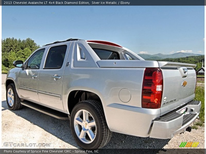Silver Ice Metallic / Ebony 2013 Chevrolet Avalanche LT 4x4 Black Diamond Edition