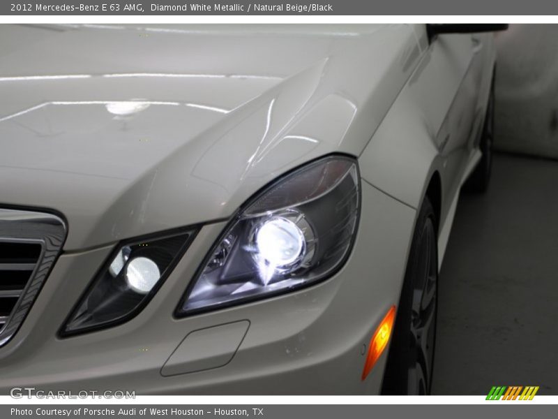 Diamond White Metallic / Natural Beige/Black 2012 Mercedes-Benz E 63 AMG