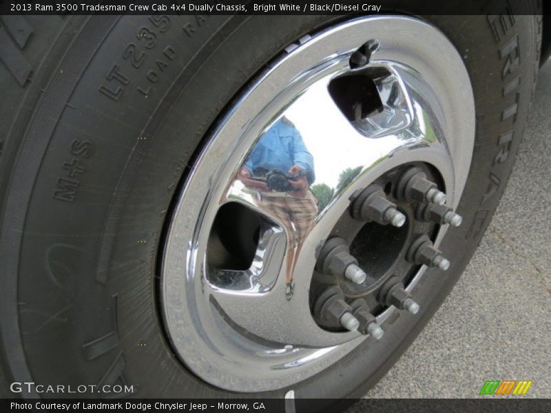 Bright White / Black/Diesel Gray 2013 Ram 3500 Tradesman Crew Cab 4x4 Dually Chassis