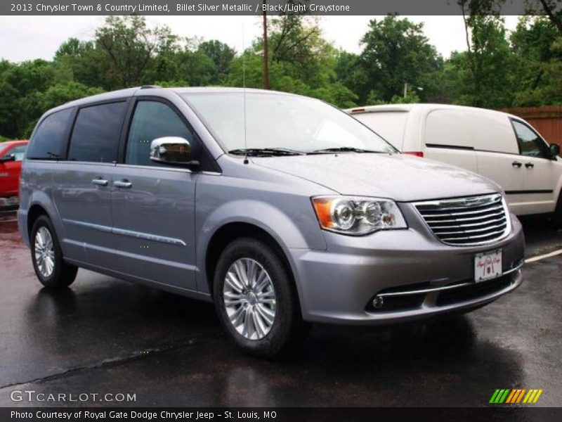 Billet Silver Metallic / Black/Light Graystone 2013 Chrysler Town & Country Limited