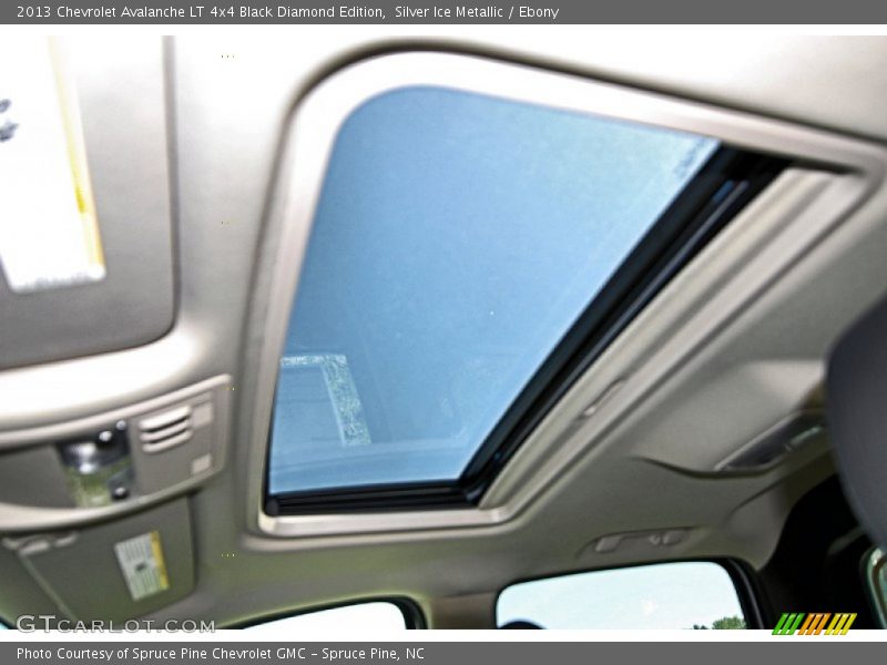 Sunroof of 2013 Avalanche LT 4x4 Black Diamond Edition