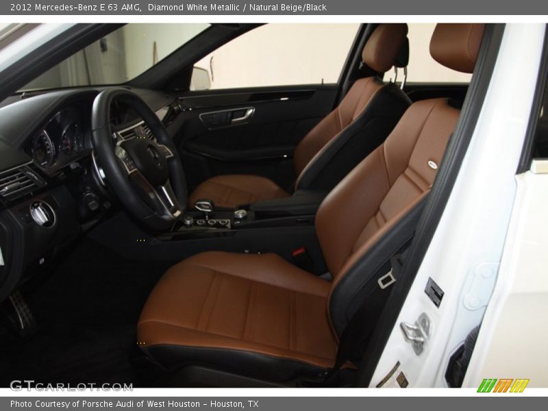 Diamond White Metallic / Natural Beige/Black 2012 Mercedes-Benz E 63 AMG