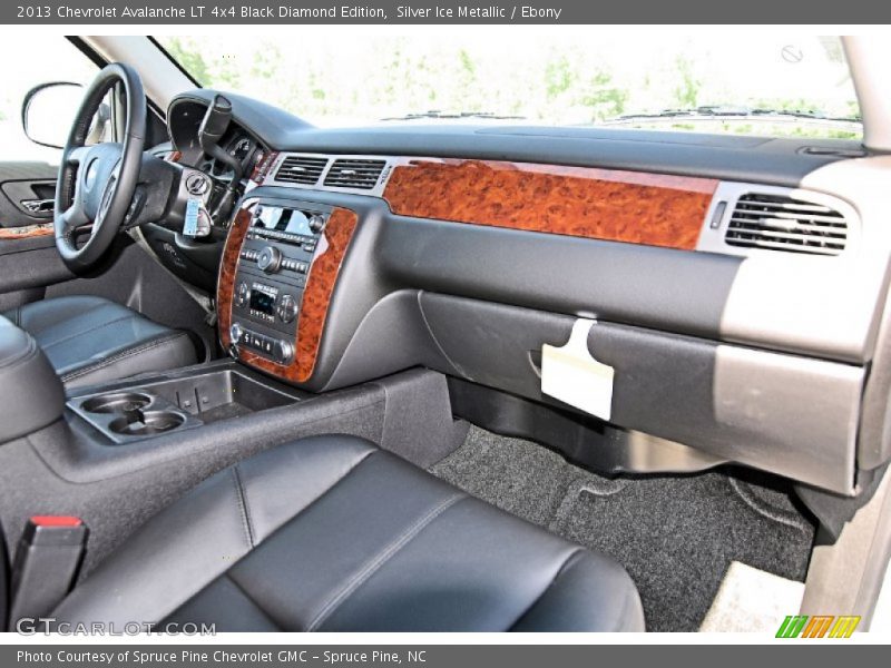 Dashboard of 2013 Avalanche LT 4x4 Black Diamond Edition
