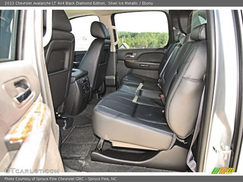Rear Seat of 2013 Avalanche LT 4x4 Black Diamond Edition