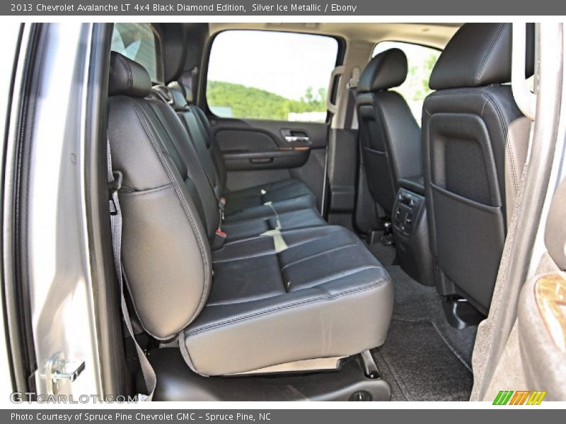 Rear Seat of 2013 Avalanche LT 4x4 Black Diamond Edition