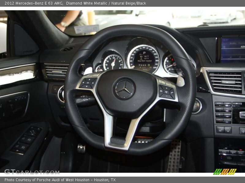 Diamond White Metallic / Natural Beige/Black 2012 Mercedes-Benz E 63 AMG