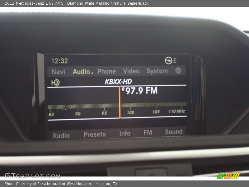 Diamond White Metallic / Natural Beige/Black 2012 Mercedes-Benz E 63 AMG