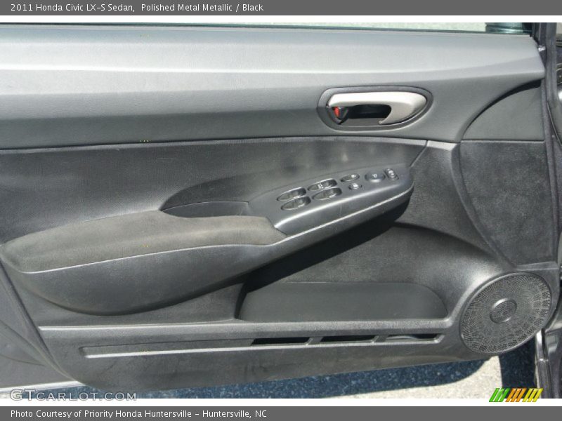 Polished Metal Metallic / Black 2011 Honda Civic LX-S Sedan
