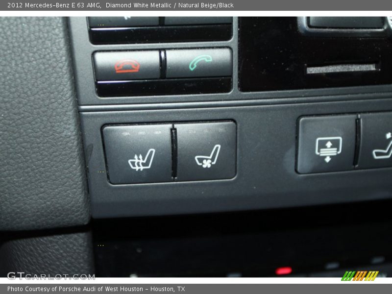 Diamond White Metallic / Natural Beige/Black 2012 Mercedes-Benz E 63 AMG