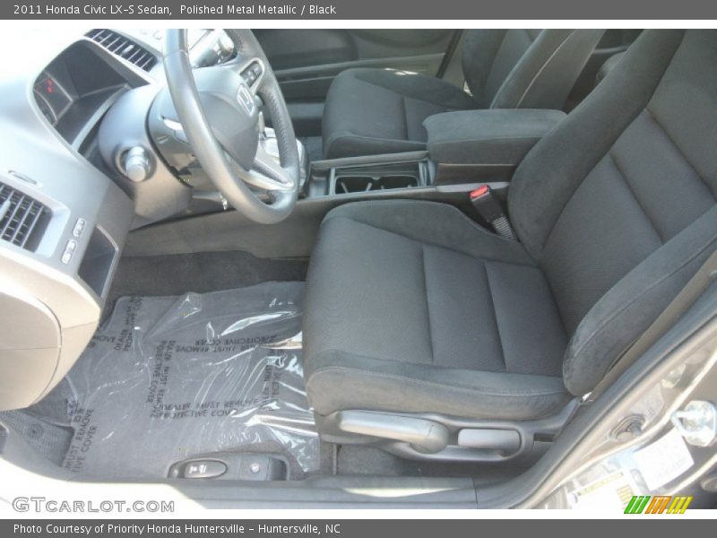 Polished Metal Metallic / Black 2011 Honda Civic LX-S Sedan