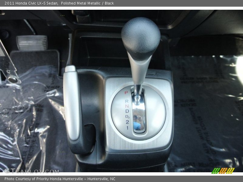 Polished Metal Metallic / Black 2011 Honda Civic LX-S Sedan