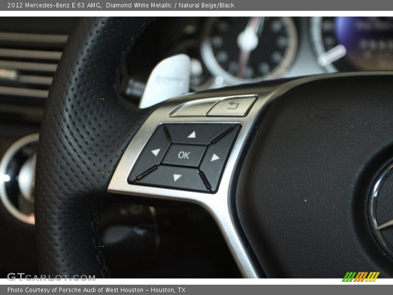 Diamond White Metallic / Natural Beige/Black 2012 Mercedes-Benz E 63 AMG