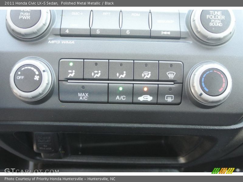 Polished Metal Metallic / Black 2011 Honda Civic LX-S Sedan