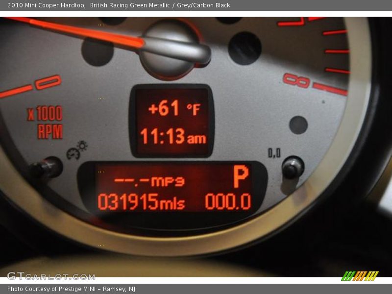 British Racing Green Metallic / Grey/Carbon Black 2010 Mini Cooper Hardtop