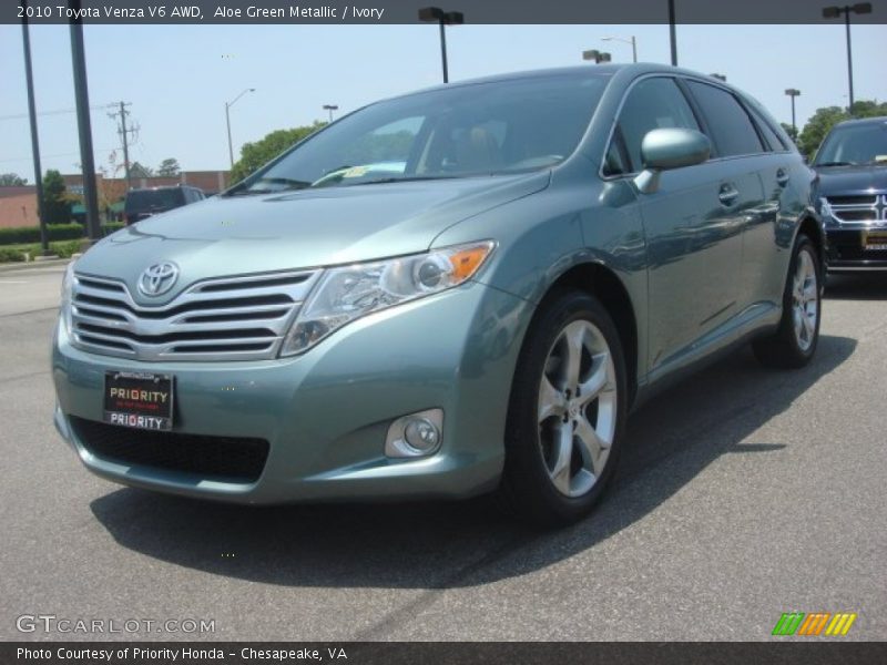 Aloe Green Metallic / Ivory 2010 Toyota Venza V6 AWD