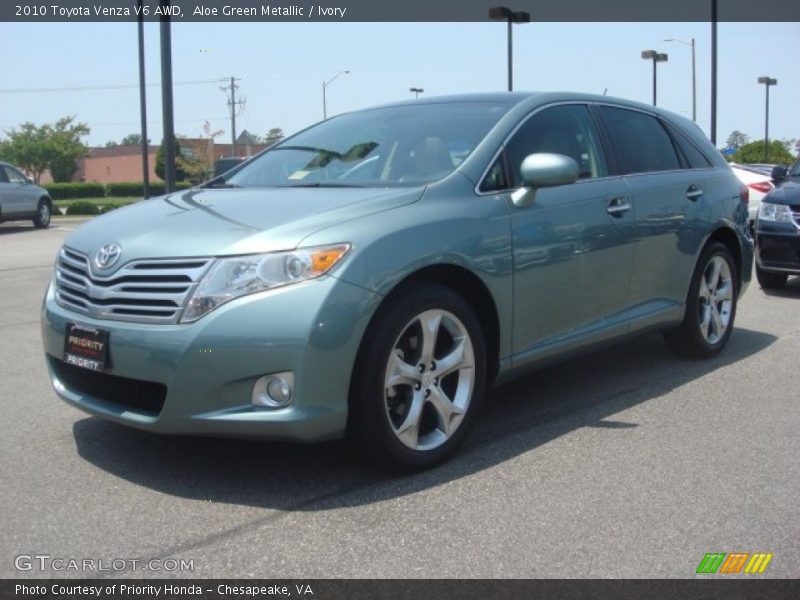 Aloe Green Metallic / Ivory 2010 Toyota Venza V6 AWD