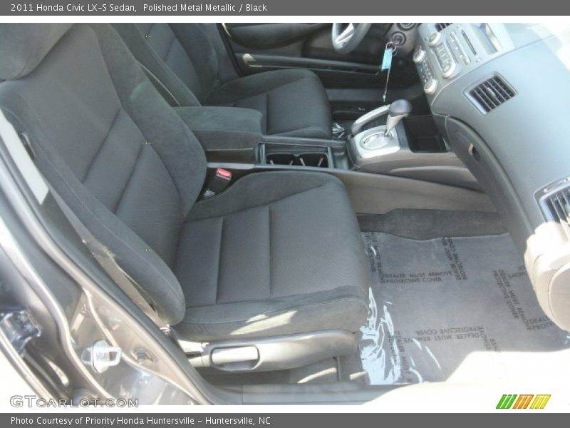 Polished Metal Metallic / Black 2011 Honda Civic LX-S Sedan