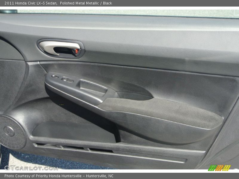 Polished Metal Metallic / Black 2011 Honda Civic LX-S Sedan