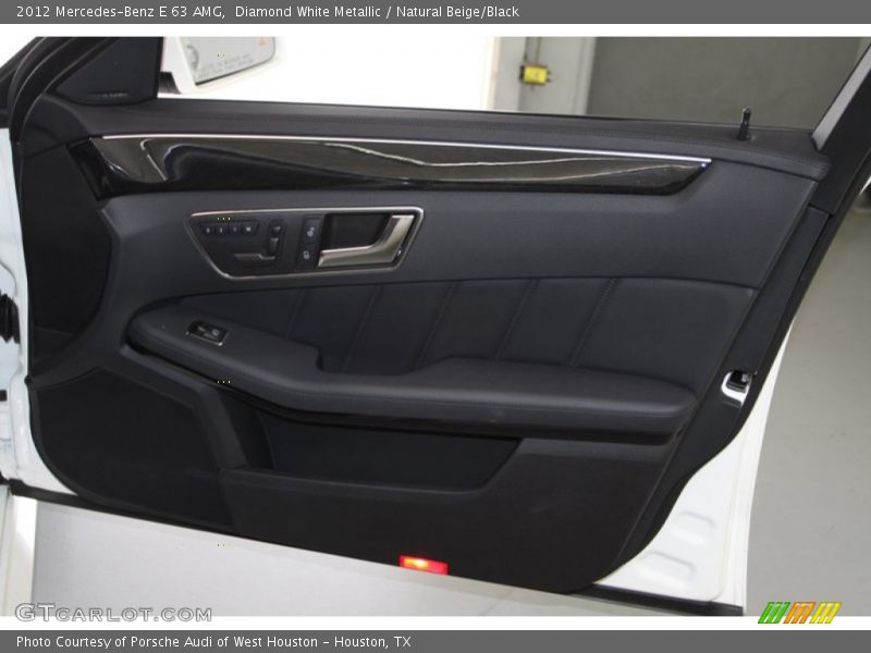Diamond White Metallic / Natural Beige/Black 2012 Mercedes-Benz E 63 AMG