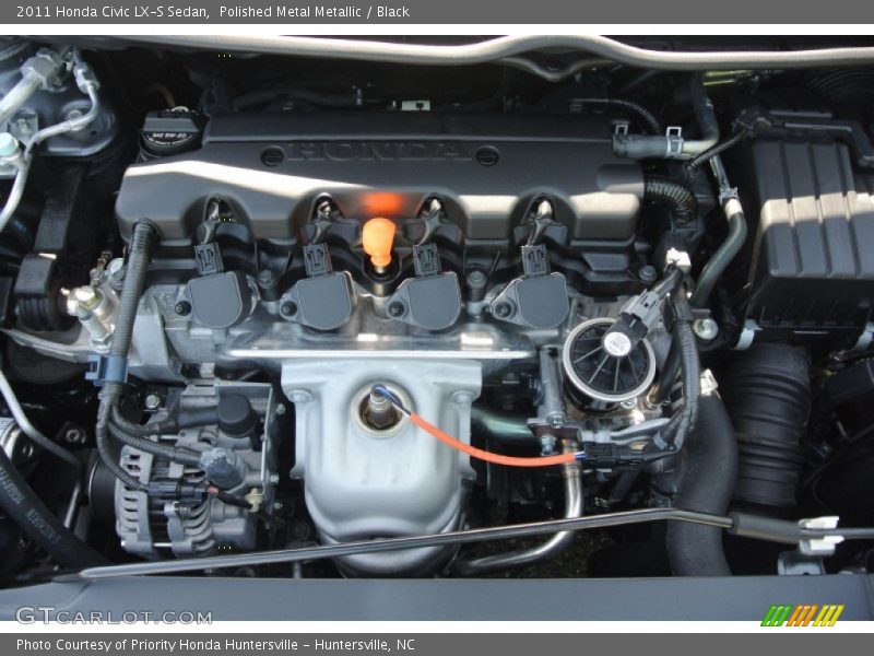 Polished Metal Metallic / Black 2011 Honda Civic LX-S Sedan