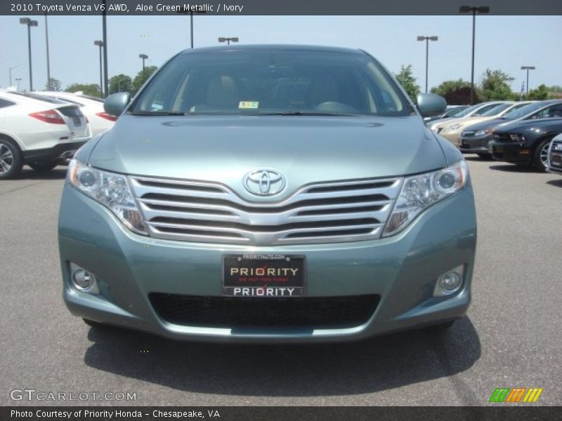 Aloe Green Metallic / Ivory 2010 Toyota Venza V6 AWD
