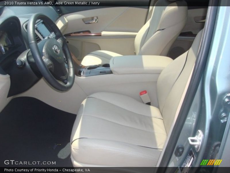 Aloe Green Metallic / Ivory 2010 Toyota Venza V6 AWD