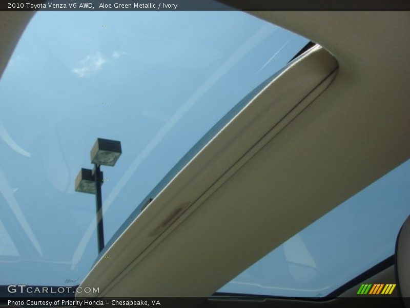 Aloe Green Metallic / Ivory 2010 Toyota Venza V6 AWD