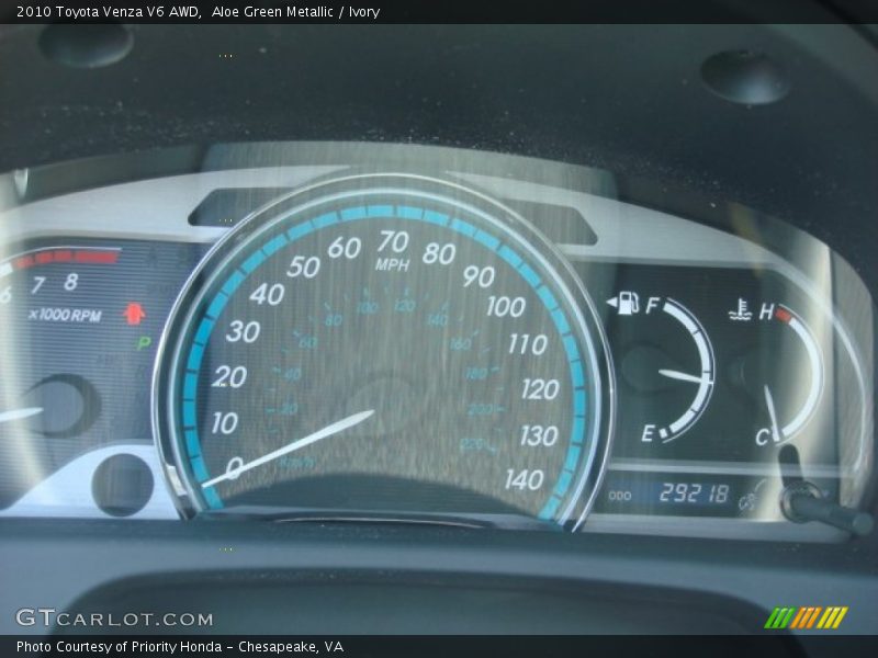 Aloe Green Metallic / Ivory 2010 Toyota Venza V6 AWD