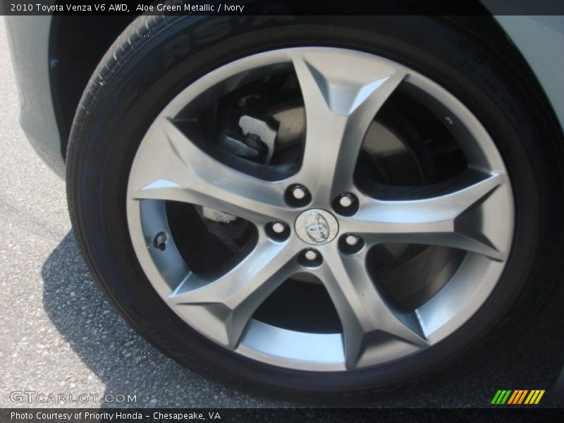 Aloe Green Metallic / Ivory 2010 Toyota Venza V6 AWD