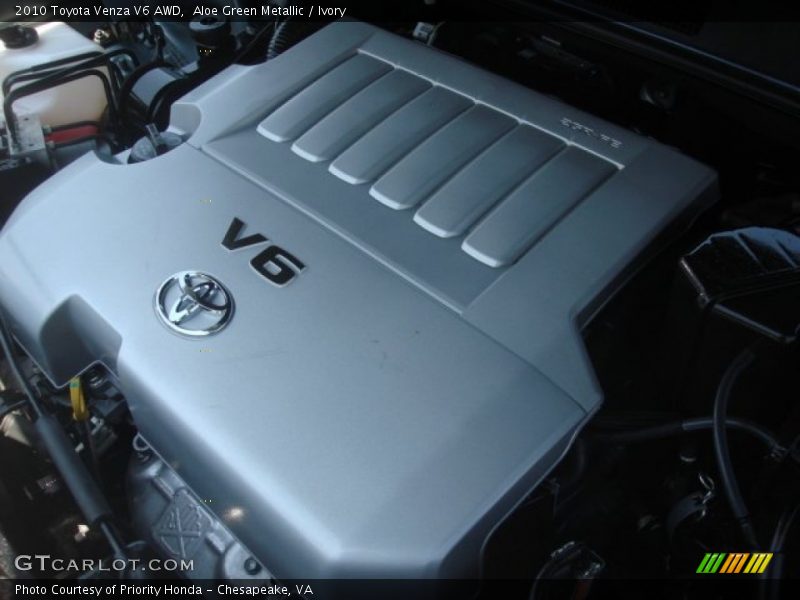 Aloe Green Metallic / Ivory 2010 Toyota Venza V6 AWD