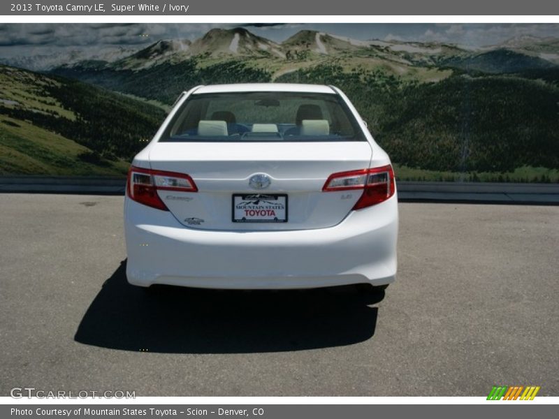 Super White / Ivory 2013 Toyota Camry LE