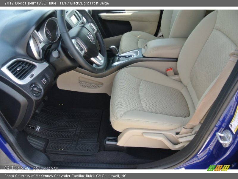 2012 Journey SE Black/Light Frost Beige Interior