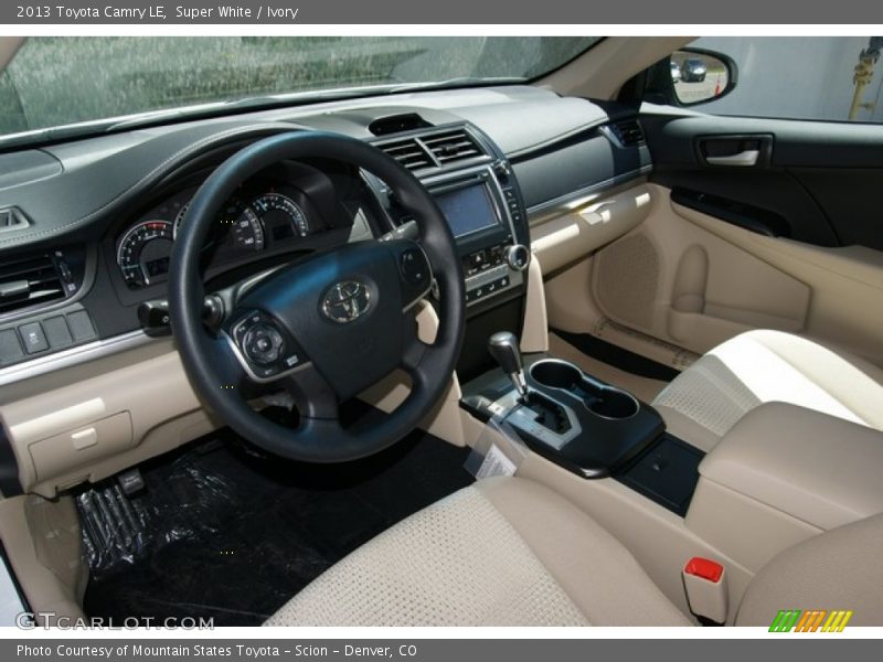 Super White / Ivory 2013 Toyota Camry LE