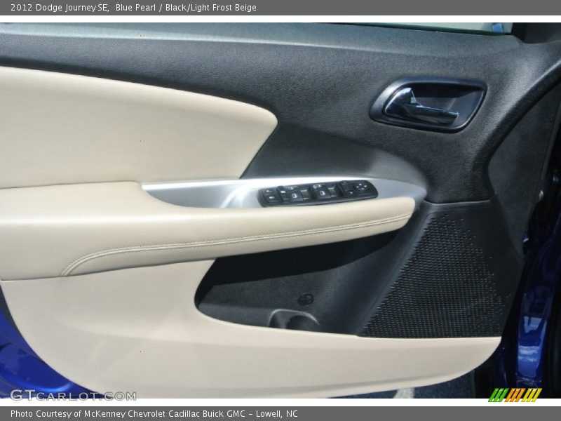 Blue Pearl / Black/Light Frost Beige 2012 Dodge Journey SE