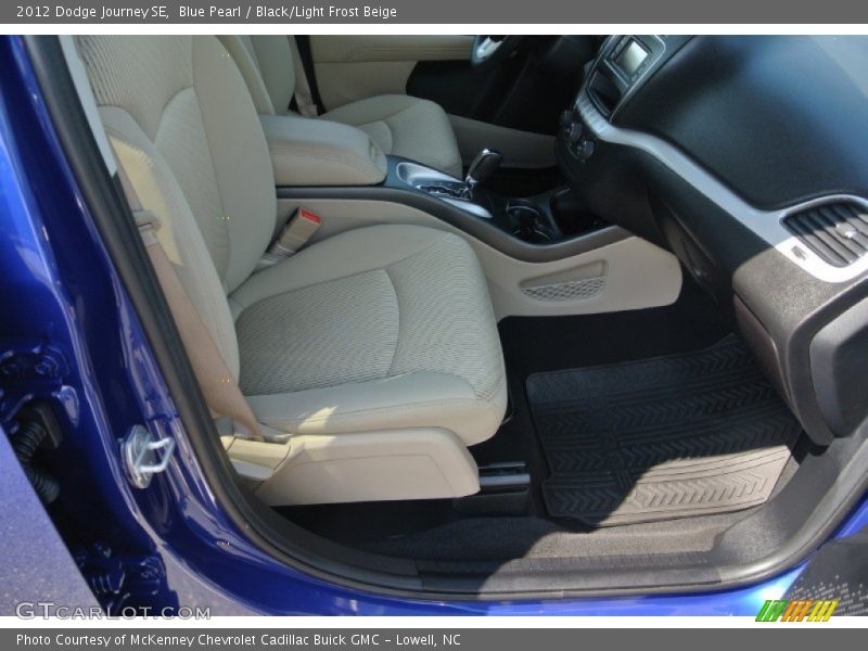 Blue Pearl / Black/Light Frost Beige 2012 Dodge Journey SE
