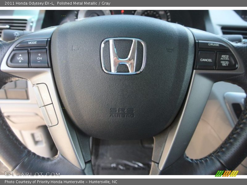 Polished Metal Metallic / Gray 2011 Honda Odyssey EX-L