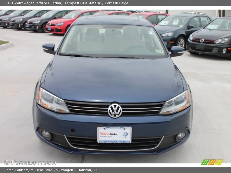 Tempest Blue Metallic / Cornsilk Beige 2011 Volkswagen Jetta SEL Sedan