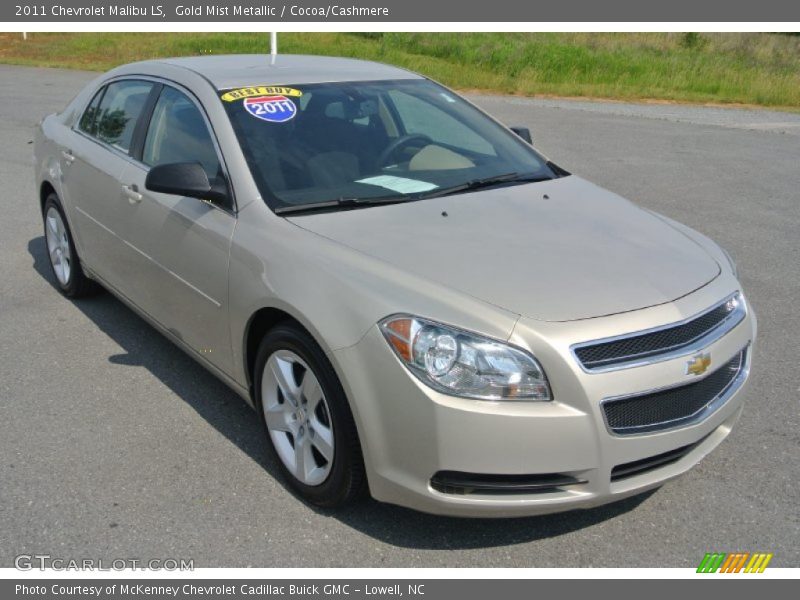 Gold Mist Metallic / Cocoa/Cashmere 2011 Chevrolet Malibu LS