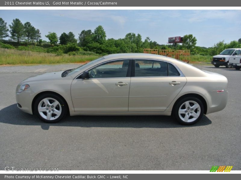 Gold Mist Metallic / Cocoa/Cashmere 2011 Chevrolet Malibu LS
