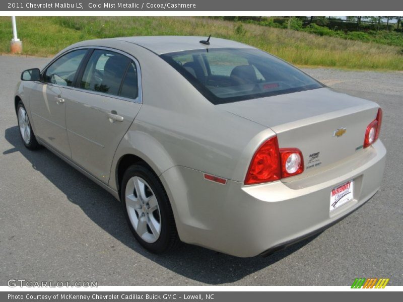 Gold Mist Metallic / Cocoa/Cashmere 2011 Chevrolet Malibu LS