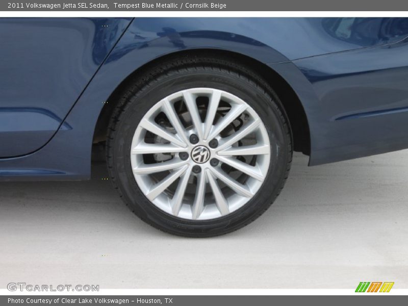 Tempest Blue Metallic / Cornsilk Beige 2011 Volkswagen Jetta SEL Sedan